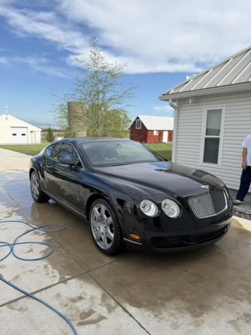 Bentley Continental GT, mobile detailed by Blue Badge Customs in Lawrence, Kansas