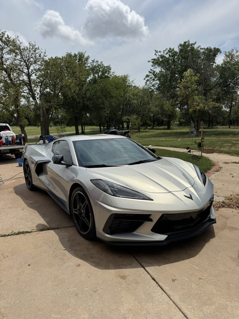 Chevrolet Corvette C8 Stingray, mobile detailed by Blue Badge Customs in Lawrence, Kansas