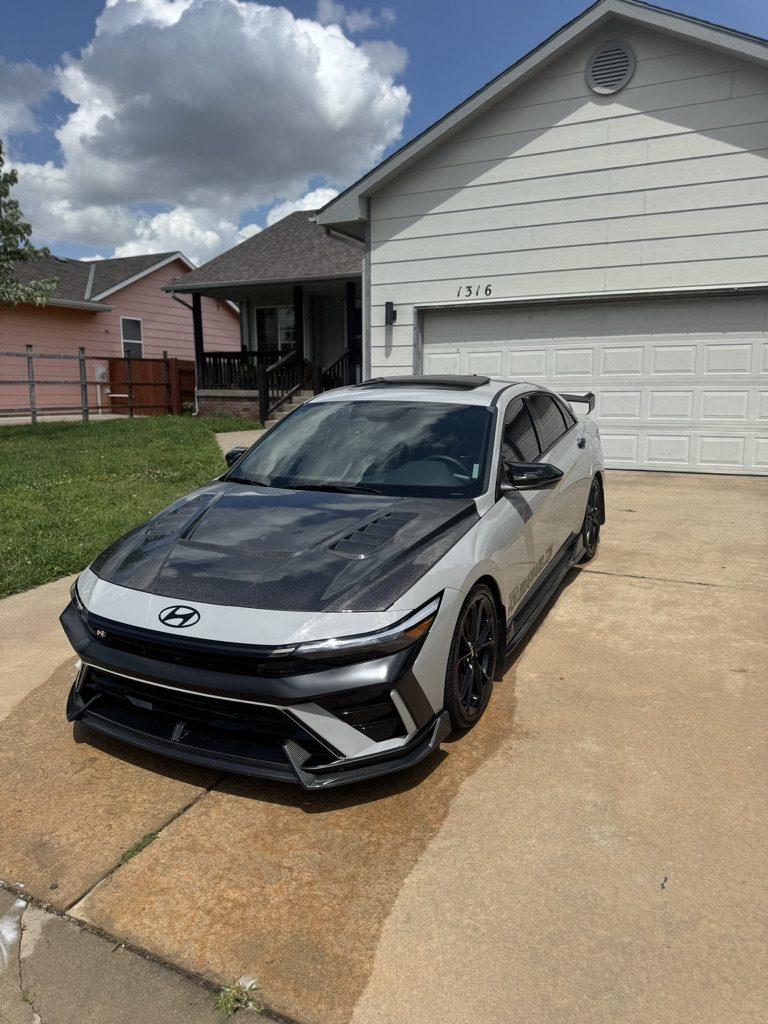 Hyundai Elantra N, mobile detailed by Blue Badge Customs in Lawrence, Kansas