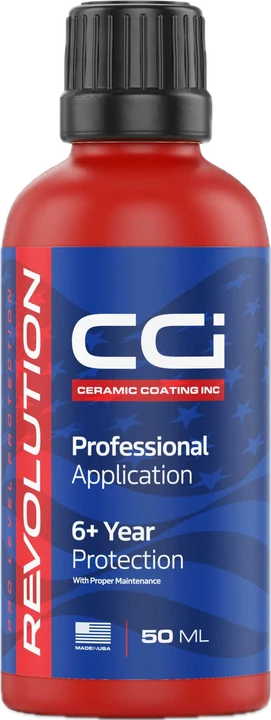 CCI Revolution ceramic coating, installed by Blue Badge Customs in Lawrence, Kansas