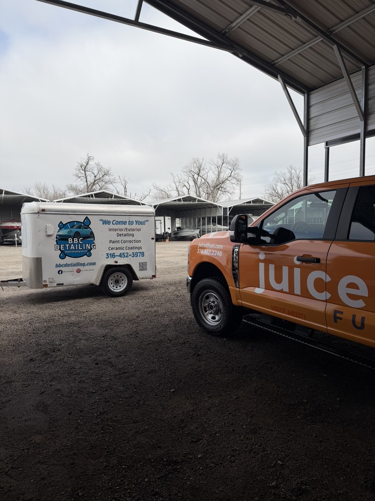 Ford Super Duty work truck, mobile detailed by Blue Badge Customs in Lawrence, Kansas