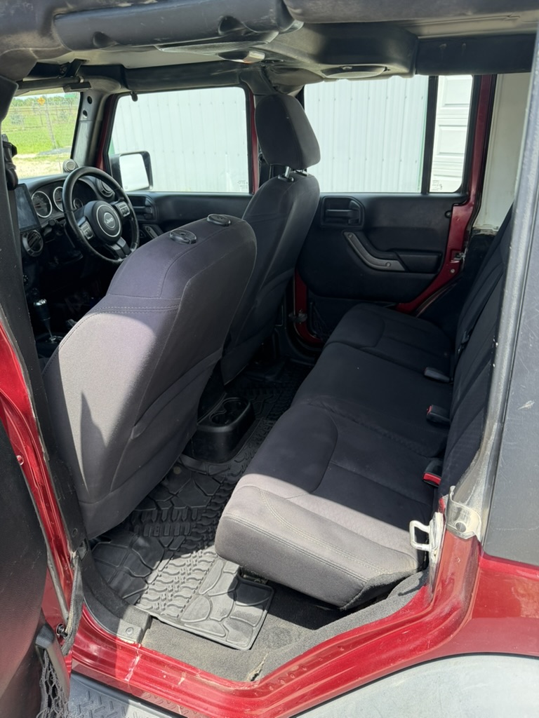 After: Jeep Wrangler interior, mobile detailed by Blue Badge Customs in Lawrence, Kansas